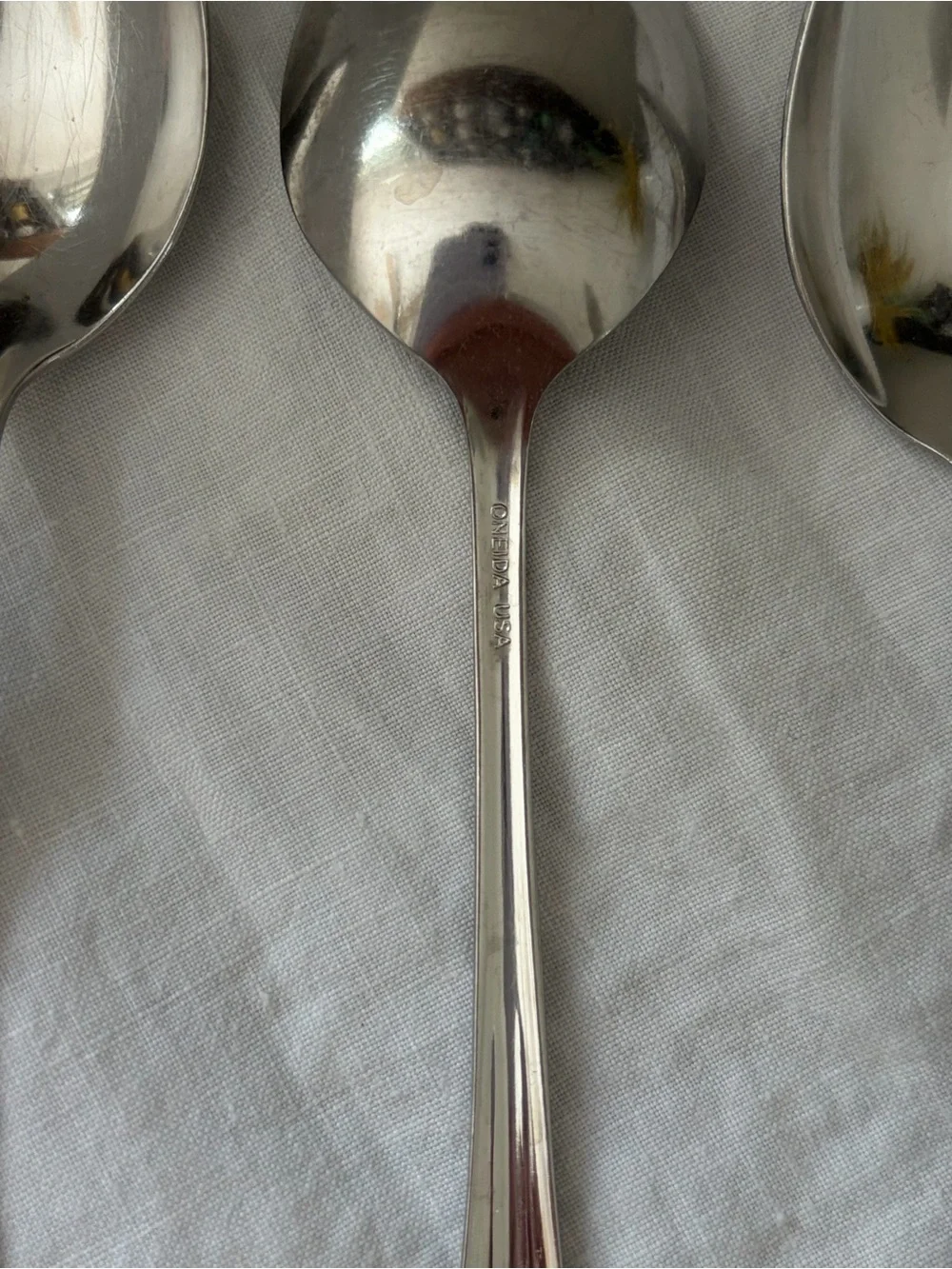 Oneida BANCROFT Stainless Steel Tablespoons/soup spoons Set of 6 - Silver